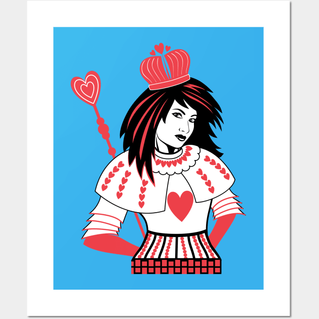 Queen of Hearts Wall Art by SWON Design